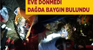 Dağda kaybolan yaşlı adam ormanlık alanda bitkin halde bulundu
