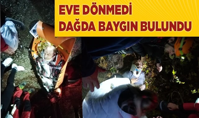 Dağda kaybolan yaşlı adam ormanlık alanda bitkin halde bulundu