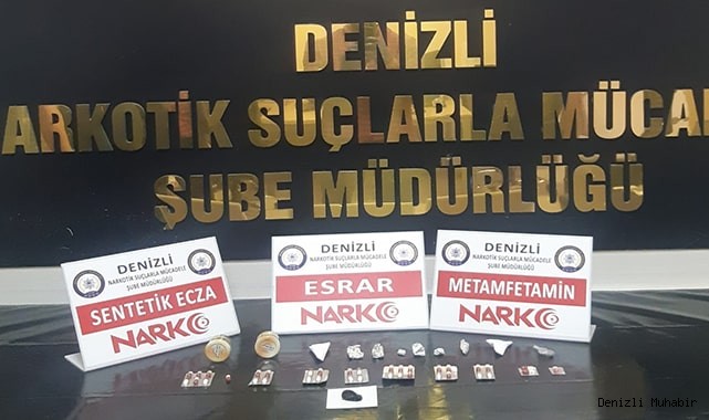 Denizli’de 8 zehir taciri tutuklandı