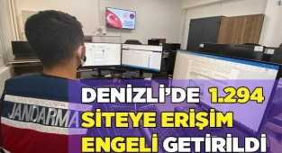 Denizli’de bin 294 siteye erişim engeli getirildi