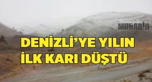 Denizli’ye yılın ilk karı düştü
