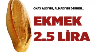 Ekmek 2.5 lira