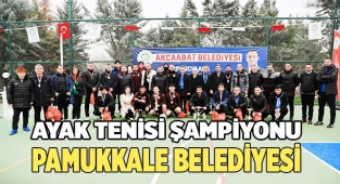 FESTİVALDE AYAK TENİSİ ŞAMPİYONU PAMUKKALE BELEDİYESİ