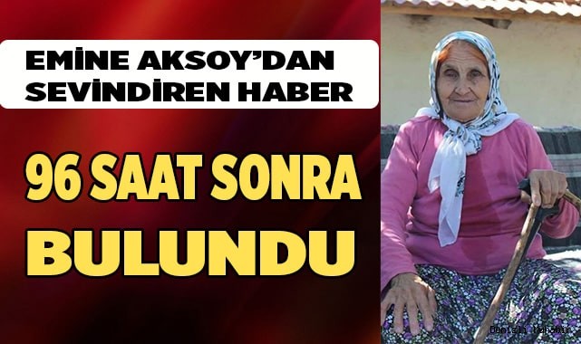 Kayıp kadından sevindiren haber