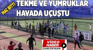Yeşil sahada futbolcular boksöre dönüştü
