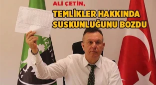 Ali Çetin, temlikler hakkında suskunluğunu bozdu