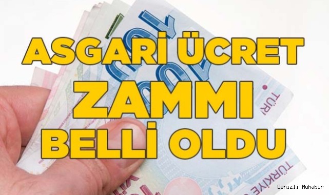 Asgari ücret zammı belli oldu
