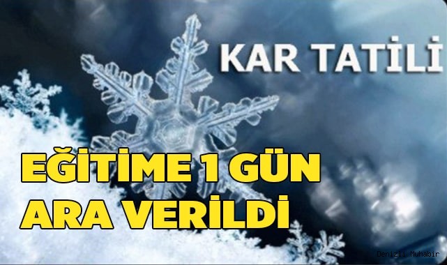 Bir ilçede eğitime ara verildi