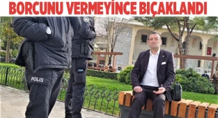 Borcunu vermeyince bıçakladı