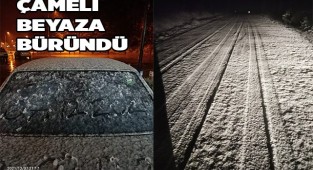 Çameli beyaza büründü