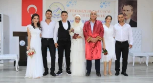 Çameli’de yılın son nikahı kıyıldı