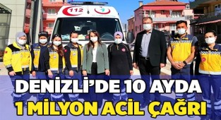 Denizli’de 10 ayda 1 milyon Acil Çağrı 