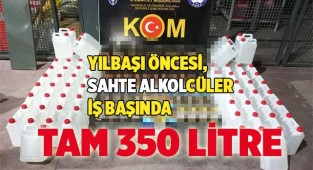 Denizli’de 10 farklı adreste sahte alkol üreten 13 kişi yakalandı