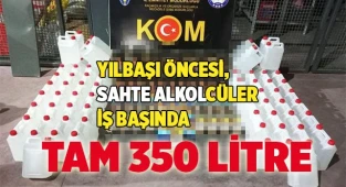 Denizli’de 10 farklı adreste sahte alkol üreten 13 kişi yakalandı