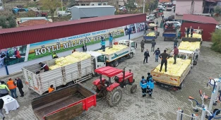 Denizli’de çiftçilere 100 ton gübre desteği