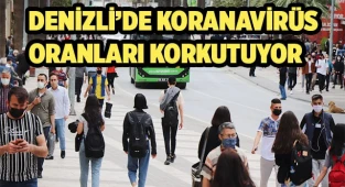 Denizli’de covid-19 oranları korkutuyor