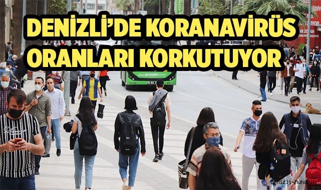 Denizli’de covid-19 oranları korkutuyor