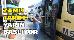 Denizli'de dolmuş ücretlerine zam