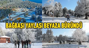 Denizli Teleferik ve Bağbaşı Yaylası beyaza büründü