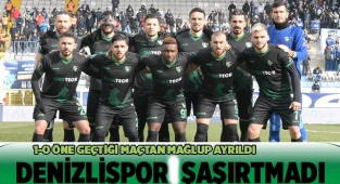 Denizlispor deplasmandan puansız dönüyor