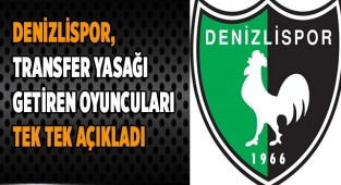 Denizlispor transfer yasağı getiren oyuncuları tek tek açıkladı