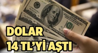 Dolar 14 TL’yi aştı