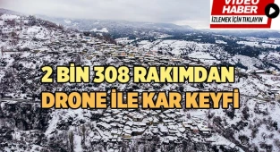 Drone ile muhteşem kar manzaraları