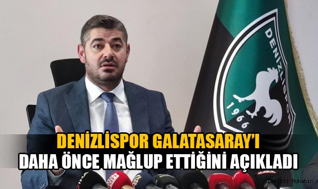 Galatasaray ile eşleşen Denizlispor’da Başkan Mehmet Uz kuradan umutlu