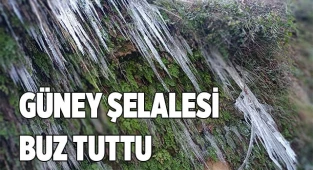 Güney şelalesi buz tuttu