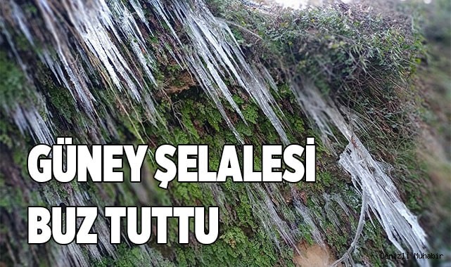 Güney şelalesi buz tuttu