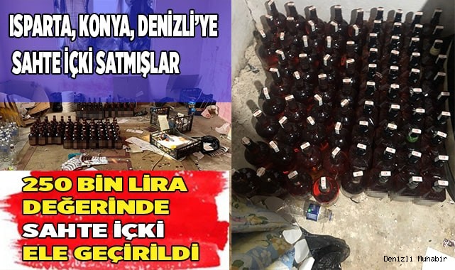 Isparta, Konya, Denizli’ye  sahte içki satmışlar