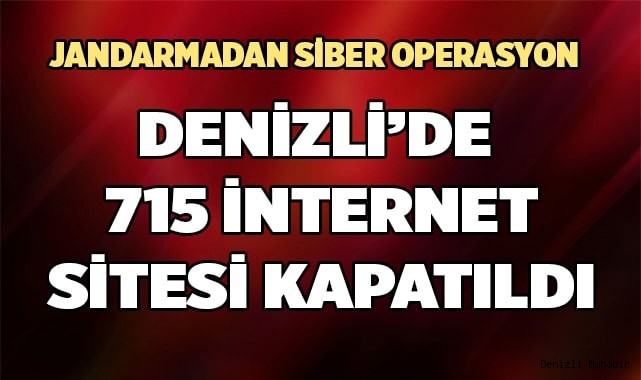 Jandarmadan internet sitelerine siber operasyon