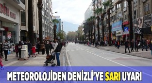 Meteorolojiden Denizli'ye sarı uyarı