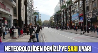 Meteorolojiden Denizli'ye sarı uyarı