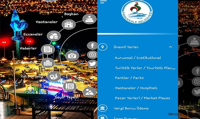 PAMUKKALE BELEDİYESİ CEP UYGULAMASI YENİLENDİ