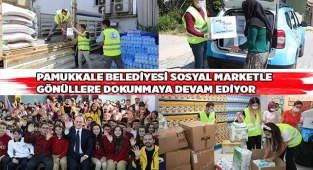 SOSYAL MARKET GÖNÜLLERE DOKUNMAYA DEVAM EDİYOR