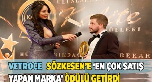  Süleyman Ferit  Sözkesen’e ‘En çok satış yapan marka’ ödülü