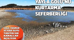 Süleymanlı Yayla Gölü’nü besleyen kanallar temizleniyor