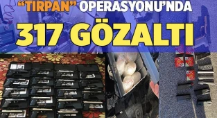 'Tırpan' operasyonu: 317 gözaltı