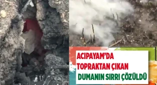 Yanan toprağın gizemi çözüldü