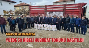 Yüzde 50 hibeli hububat tohumu dağıtıldı