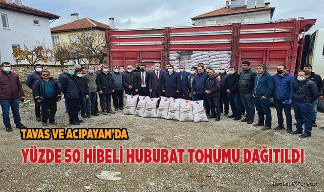 Yüzde 50 hibeli hububat tohumu dağıtıldı