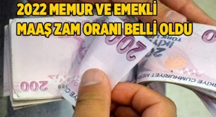2022 memur ve emekli maaş zam oranı belli oldu