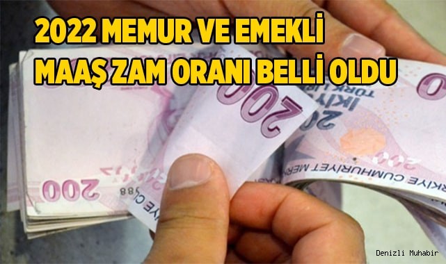 2022 memur ve emekli maaş zam oranı belli oldu