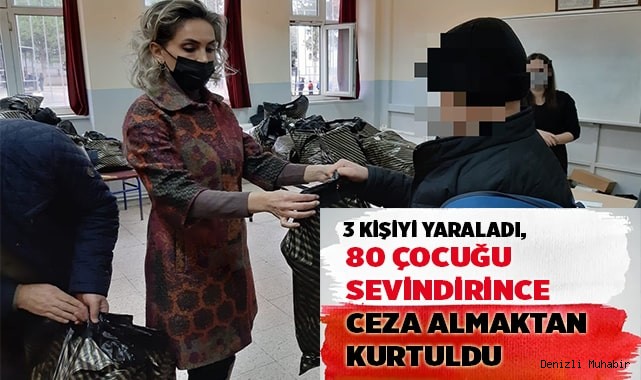 3 kişiyi yaraladı, 80 çocuğu sevindirince ceza almaktan kurtuldu