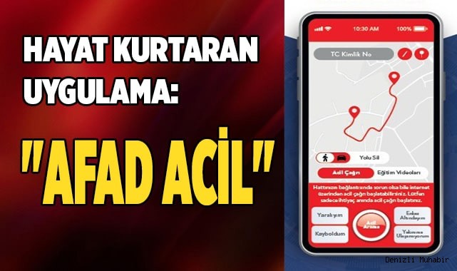 ‘AFAD Acil’ adlı mobil uygulama kullanıma sunuldu