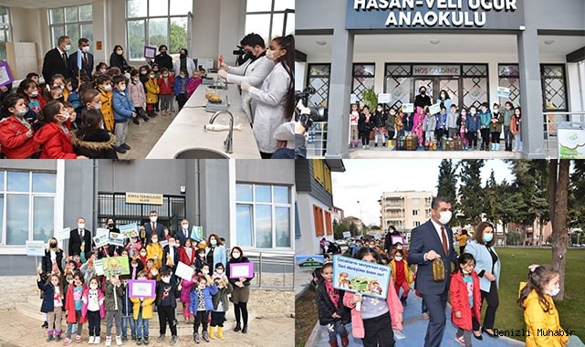 Anaokulu minikleri biriktirdi meslek liseliler dönüştürdü