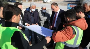 BAŞKAN ÖRKİ, ÜSTYAPI ÇALIŞMALARINI YERİNDE İNCELEDİ