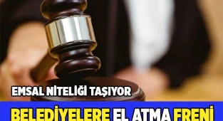 Belediyelere el atma freni