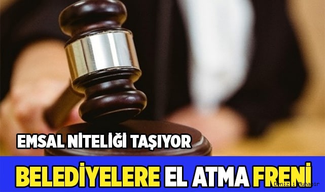 Belediyelere el atma freni